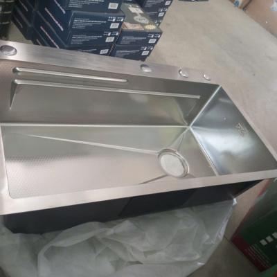 CHẬU RỬA BÁT 1 HỐ RỘNG INOX 304 SƠN TĨNH ĐIỆN